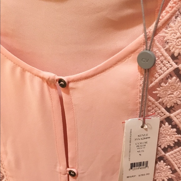 Peach Twelfth St. By Cynthia Vincent light Blouse - Picture 2 of 4